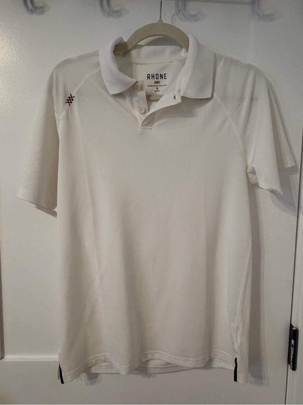 RHONE White Men's Performance Polo